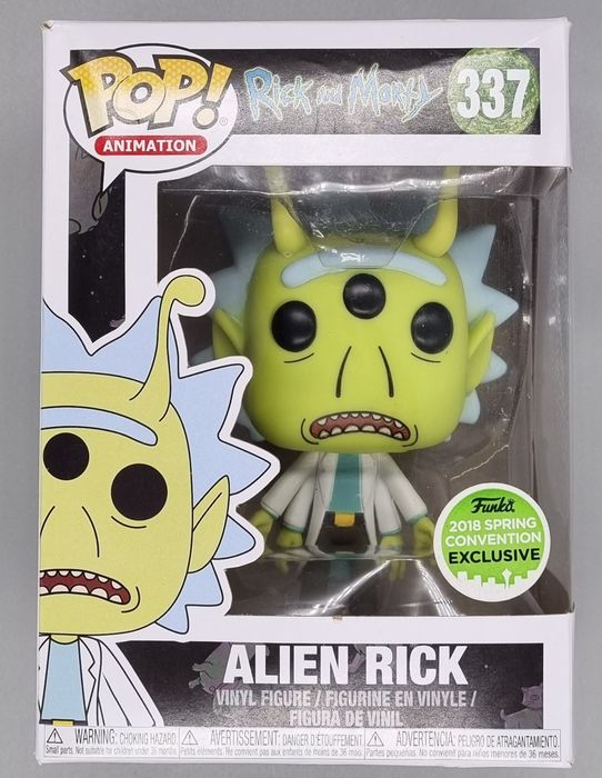 337 Alien Rick - Rick and Morty - 2018 Con - Box Damaged Funko POP Funko