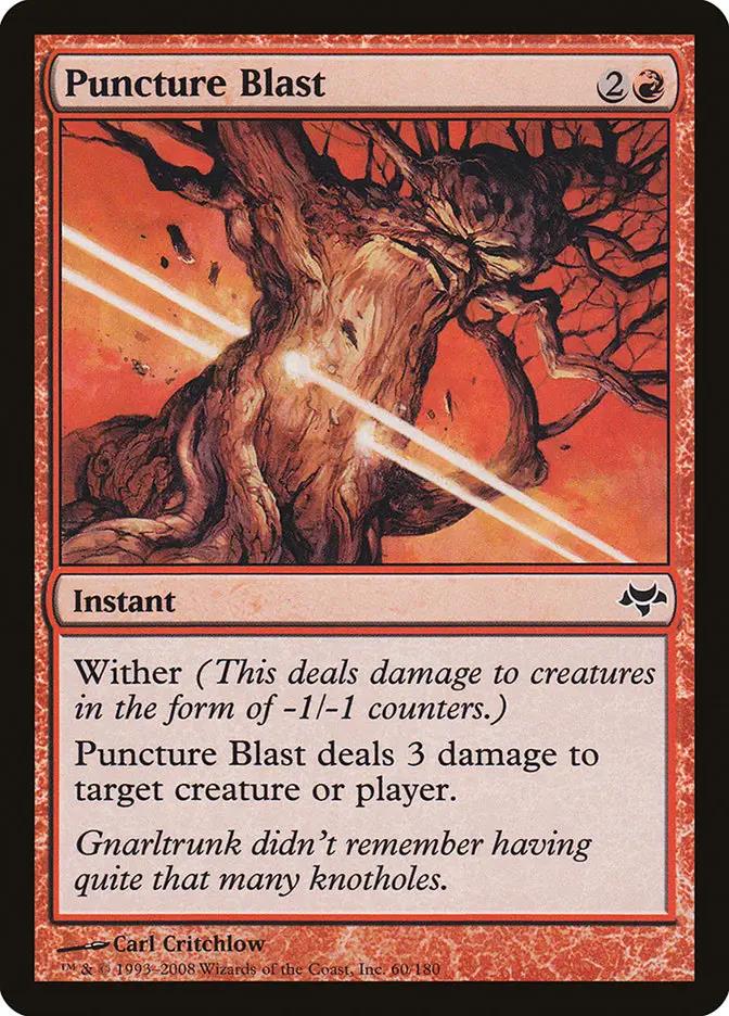 60 - Puncture Blast - Eventide - Normal - Magic: The Gathering Card