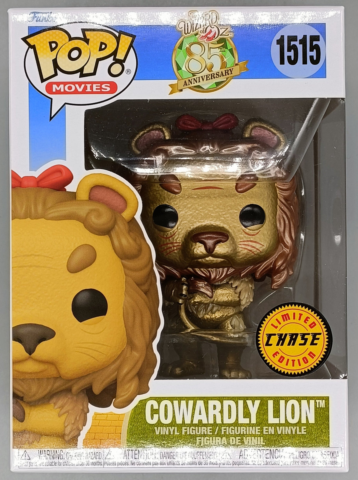 1515 Cowardly Lion - Metallic Chase Wizard of Oz 85th Anniversary Funko POP Funko