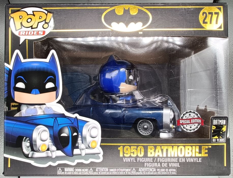 277 1950 Batmobile (Blue) - Metallic - Rides DC Batman 80th Funko POP Funko