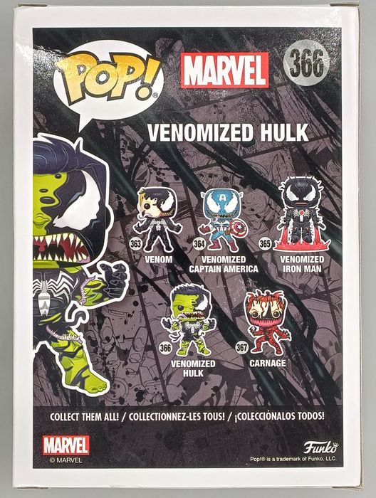366 Venomized Hulk - Marvel Venom - Box Damaged Funko POP