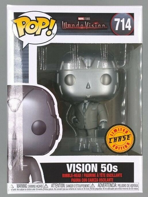 714 50s Vision - B&W Chase - Marvel Wandavision Funko POP Funko