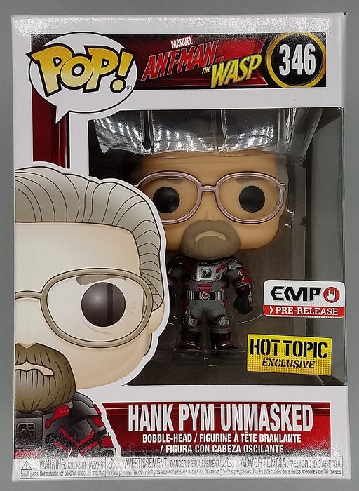 346 Hank Pym Unmasked - Marvel Ant-Man And The Wasp Funko POP - Box Damaged Funko