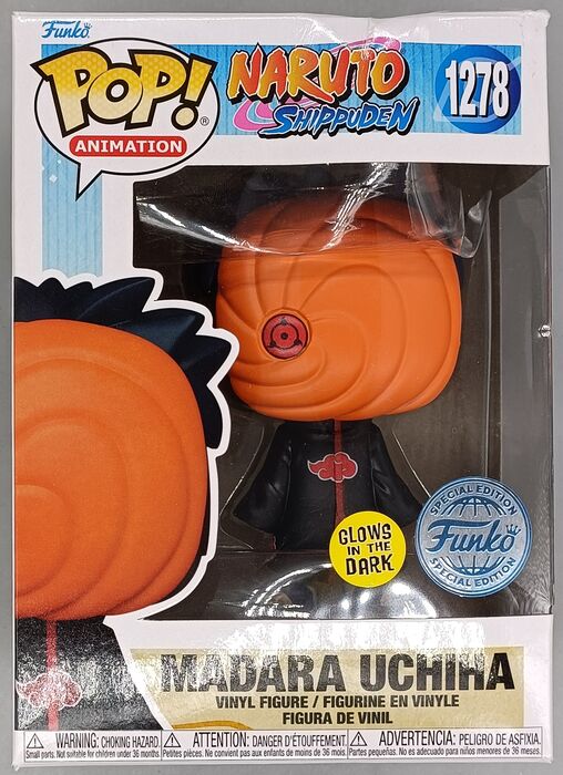 1278 Madara Uchiha Glow - Naruto Shippuden Box Damaged Funko POP Funko