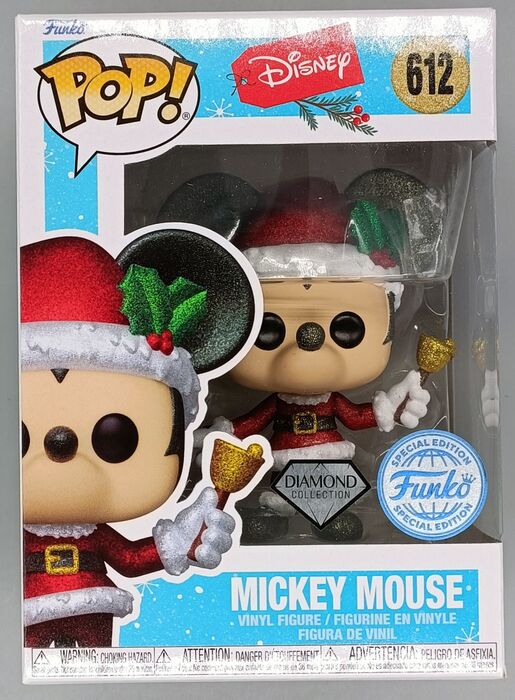 612 Mickey Mouse (Holiday) - Diamond - Disney Funko POP - Brand New Funko