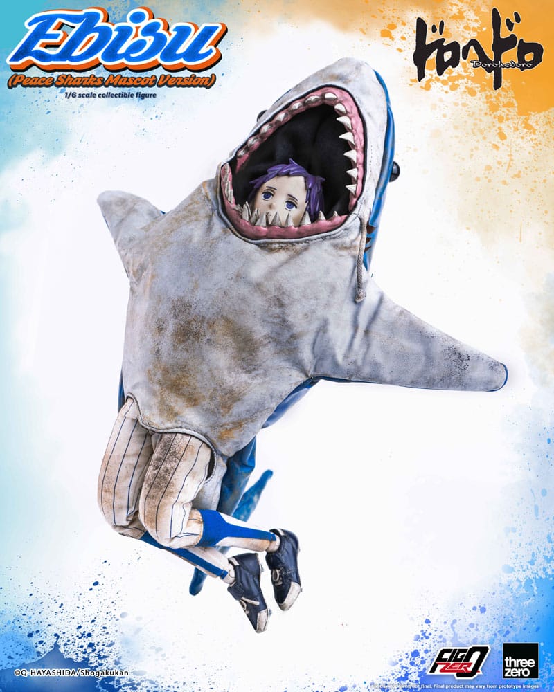 Dorohedoro FigZero Action Figure 1/6 Ebisu Peace Sharks Mascot Ver. 24 cm - FanofThings.co.uk