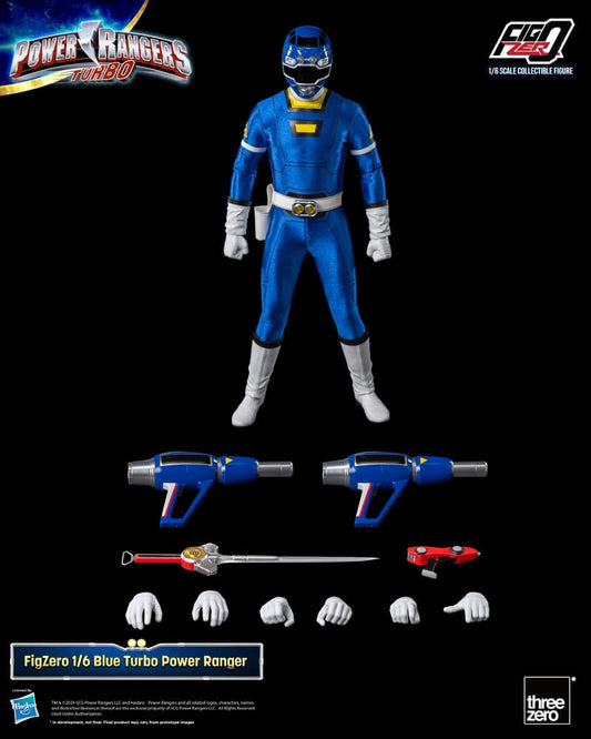 Power Rangers Turbo FigZero Action Figure 1/6 Blue Turbo Power Ranger 30 cm - FanofThings.co.uk