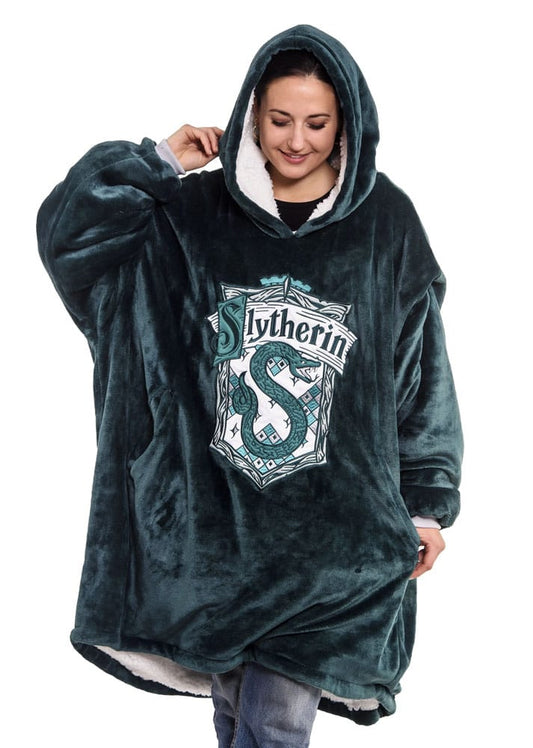 Harry Potter Oversized Hoodie Blanket Slytherin - FanofThings.co.uk