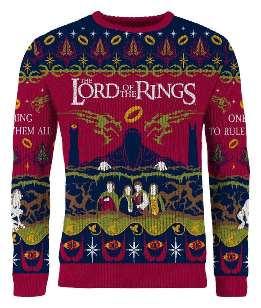 Lord Of The Rings Christmas Sweater One Sweater To Rule Them All Size XXXL