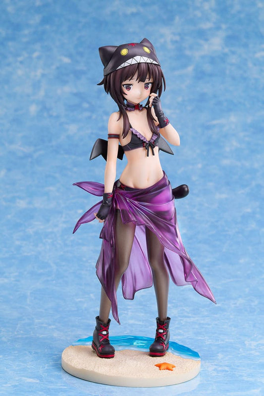 KonoSuba: An Explosion on This Wonderful World! Statue 1/7 Megumin Chomusuke Swimsuit Ver. 22 cm - FanofThings.co.uk