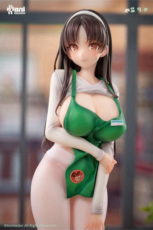 Original Character Statue 1/6 First Business! Mari Hanamiya the Gentle Shop Assistant illustration by POPQN 28 cm - FanofThings.co.uk