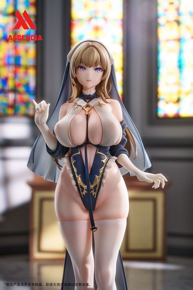 Original Character PVC Statues 2-Pack 1/6 Lily Nun & Emily Nurse Illustration by Chowbie 26 cm ASCENDIA
