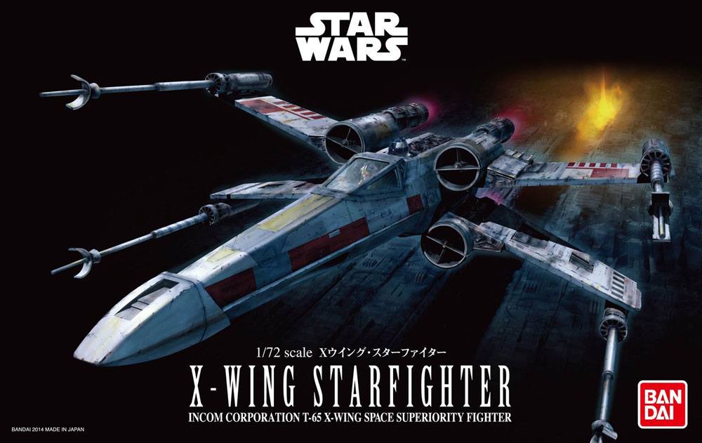Star Wars Plastic Model Kit 1/72 X-Wing Starfighter Bandai Star Wars