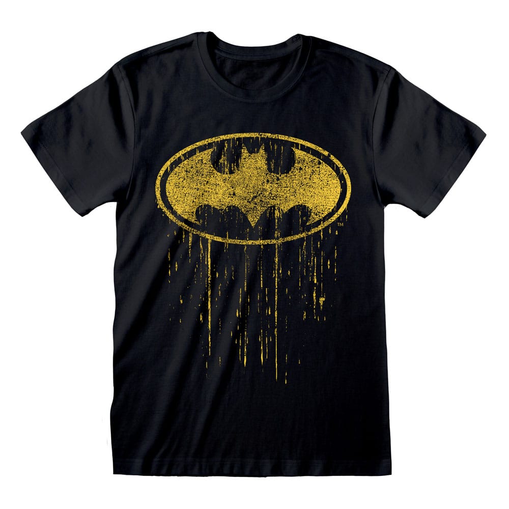Batman T-Shirt Dripping Symbol Size M - FanofThings.co.uk