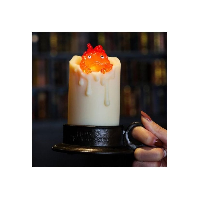 Howl's Moving Castle Light Illuminated Calcifer & candle 13 cm - FanofThings.co.uk