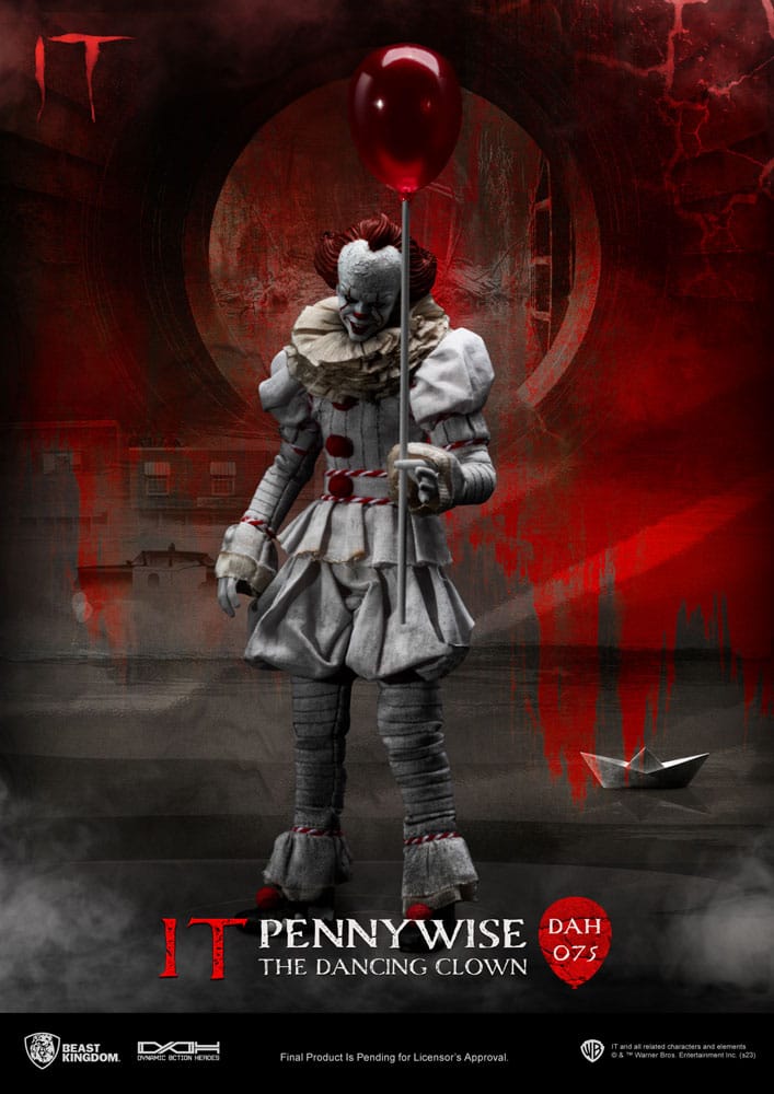 Stephen Kings It Dynamic 8ction Heroes Action Figure 1/9 Pennywise 21 cm - FanofThings.co.uk