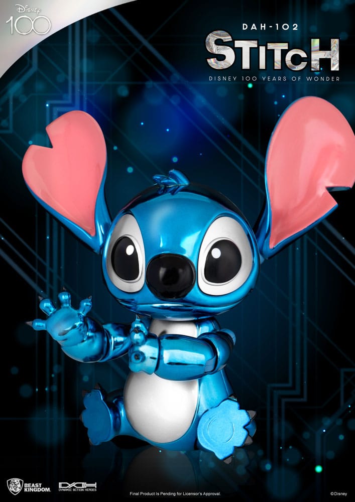 Disney 100 Years of Wonder Dynamic 8ction Heroes Action Figure 1/9 Stitch (Lilo & Stitch) 16 cm - FanofThings.co.uk