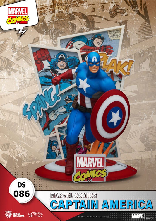 Marvel Comics D-Stage PVC Diorama Captain America 16 cm Statues