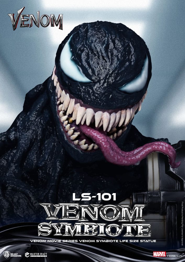 Venom Movie Series Life-Size Statue Venom Symbiote 24 cm Beast Kingdom Toys