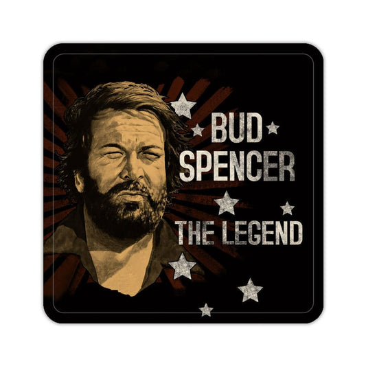Bud Spencer Tin coasters The Legend 10 x 10 cm Blechwaren Fabrik Braunschweig