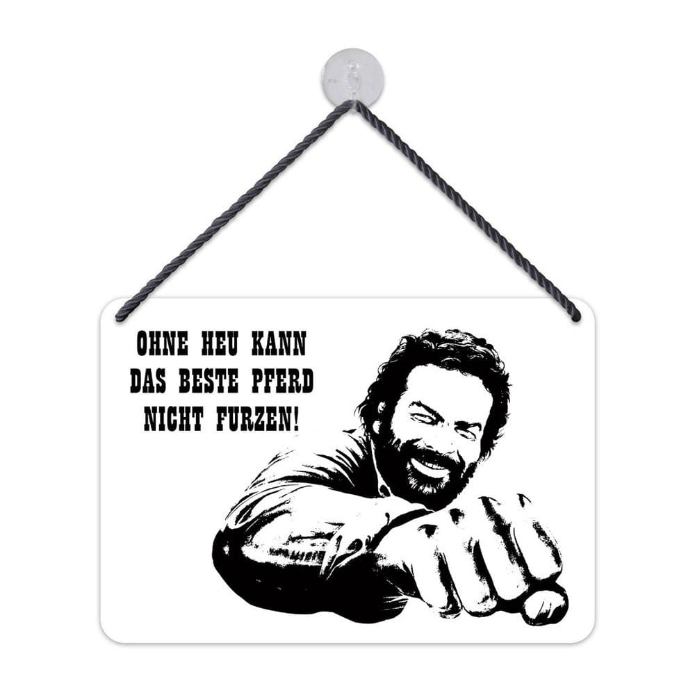 Bud Spencer Tin Sign Beste Pferd 16,5 x 11,5 cm