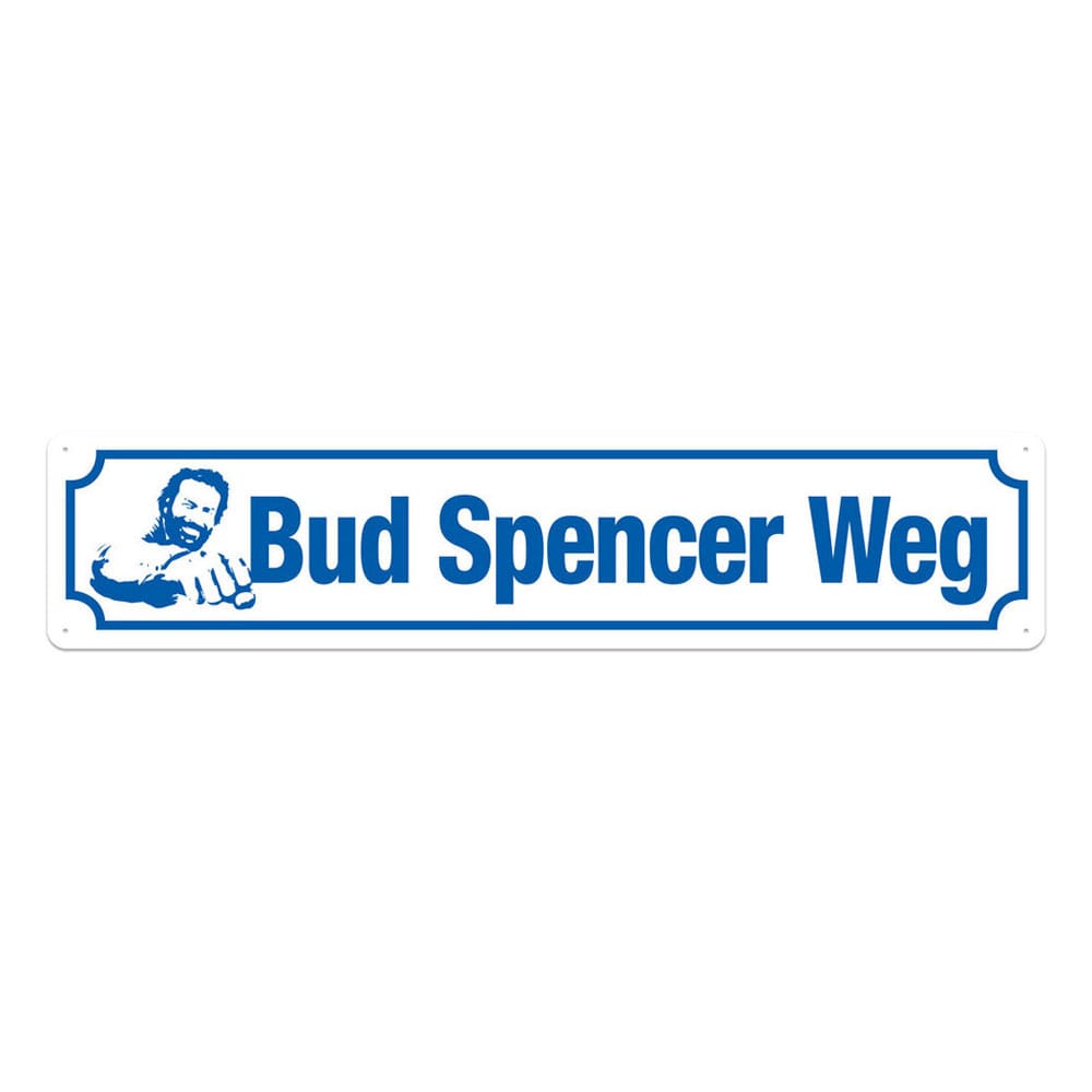 Bud Spencer Tin Sign Bud Spencer Weg 46 x 10 cm Tin signs