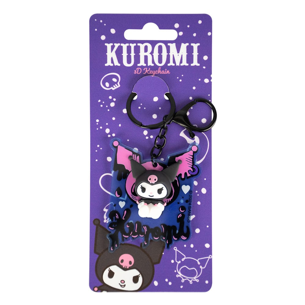Sanrio 3D Acrylic Keychain Kuromi Blue Sky Studios