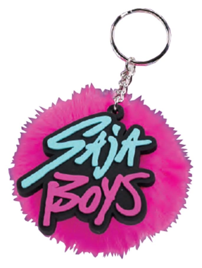 KPop Demon Hunters Pom Pom Keychain Saja Boys Blue Sky Studios