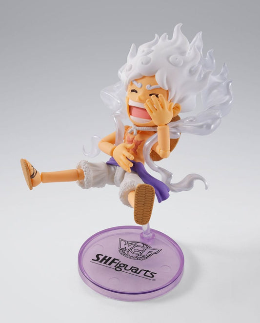 One Piece World Collactable Figures x S.H. Figuarts Action Figure Monkey D. Luffy Gear 5 8 cm - FanofThings.co.uk