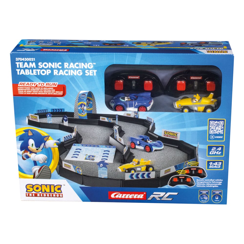 Sonic the Hedgehog RC remote-controlled Car 1/43 2.4GHz Tabletop Racing Set R/C Toys