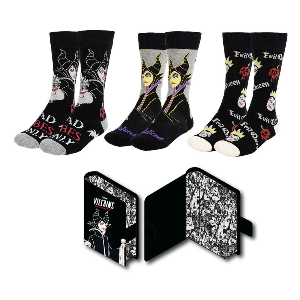 Disney Villains Socks 3-Pack 36-43 Footwear
