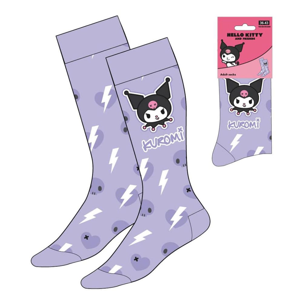 Sanrio Socks Kuromi Purple 36-43 Footwear