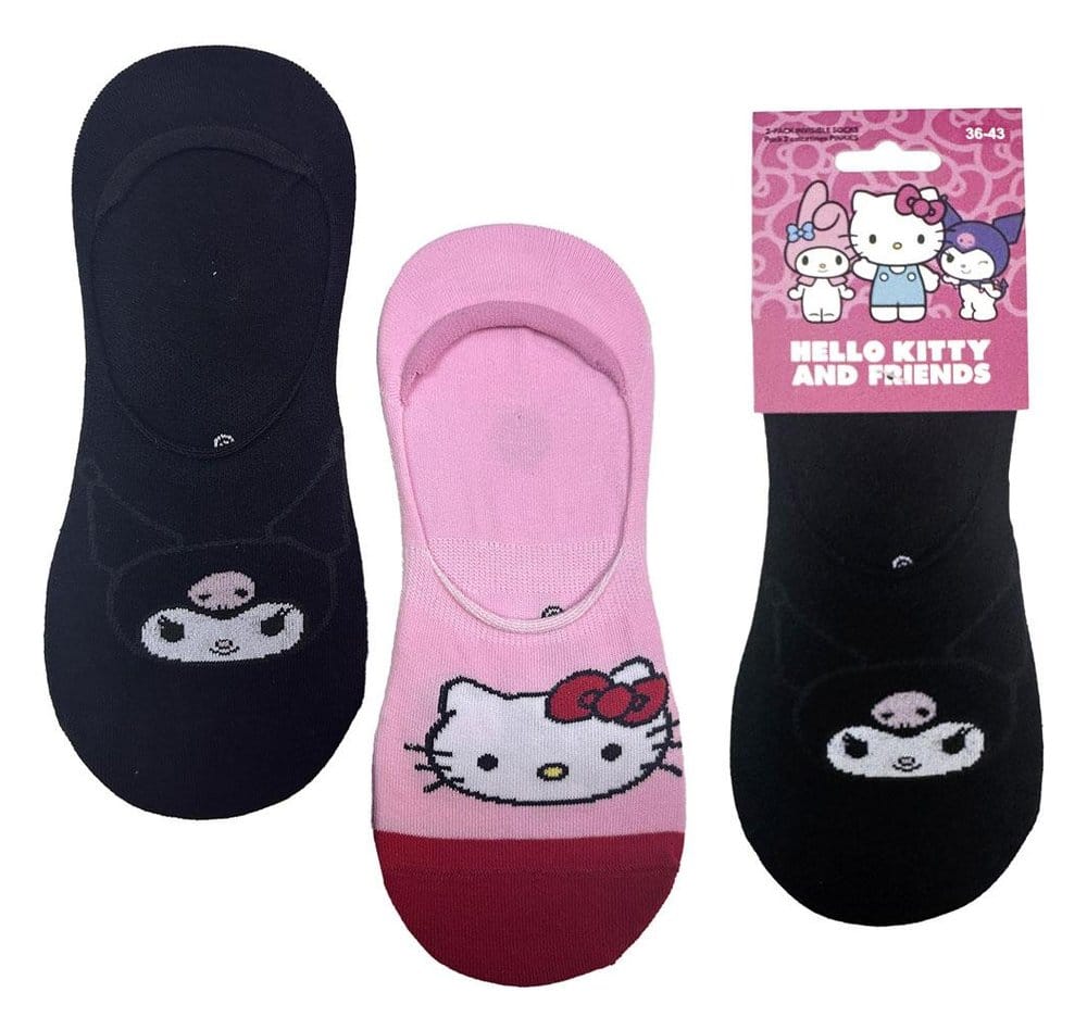 Sanrio Socks 2-Pack Hello Kitty Pinkies 36-43