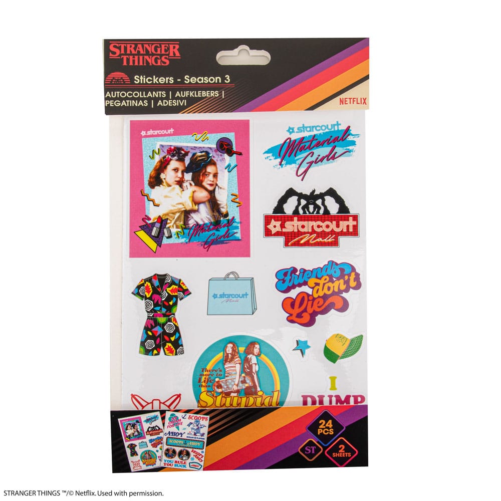 Stranger Things Sticker pack Season 3 Cinereplicas