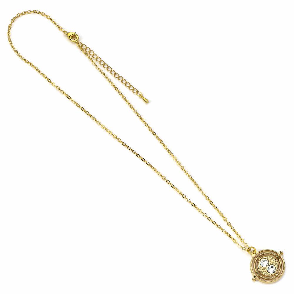 Harry Potter Pendant & Necklace Fixed Time Turner (gold plated) The Carat Shop
