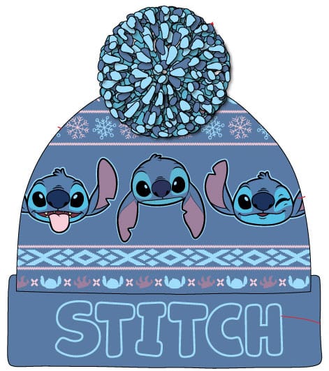 Lilo & Stitch Pom-Pom Beanie Dark Blue Heroes Inc
