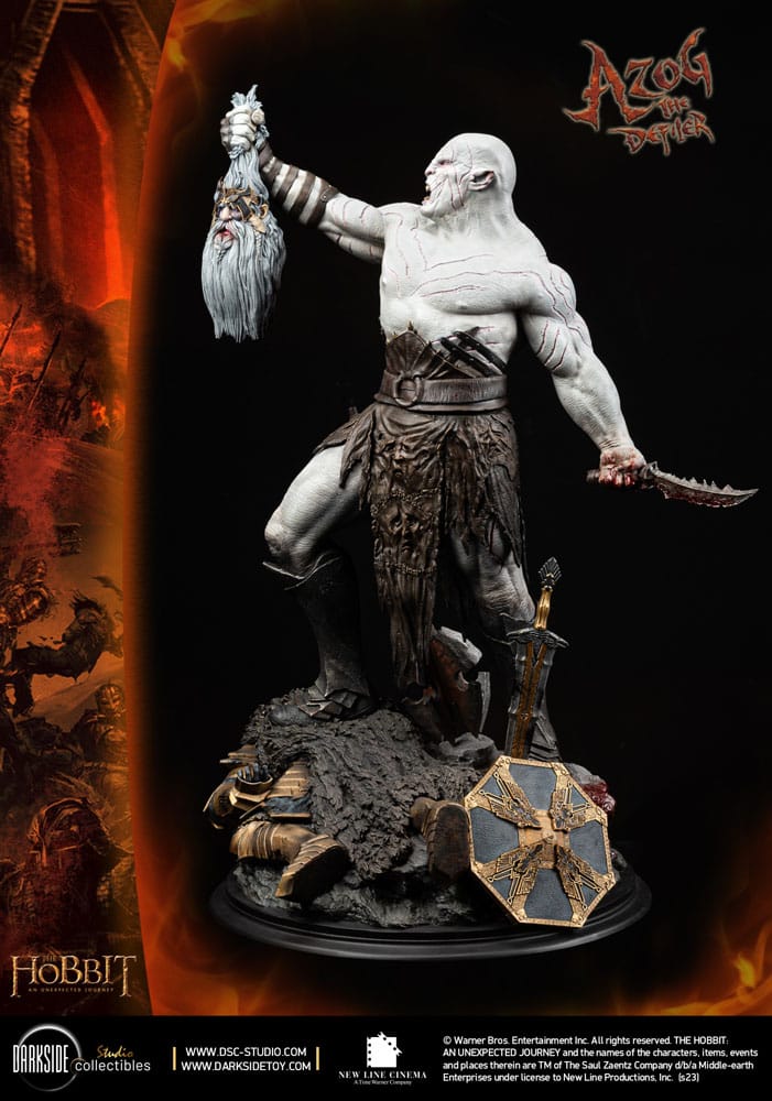 The Hobbit MS Series Statue 1/3 Azog The Defiler John Howe Signature Edition Edition 90 cm Statues