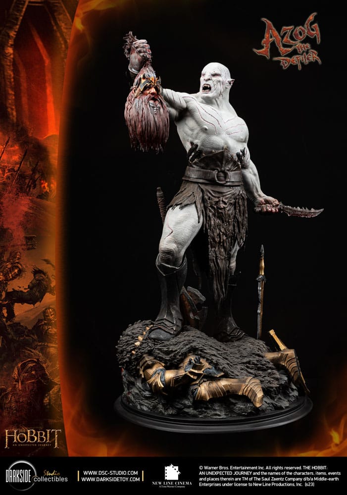 The Hobbit QS Series Statue 1/4 Azog The Defiler John Howe Signature Edition Edition 68 cm Darkside Collectibles Studio