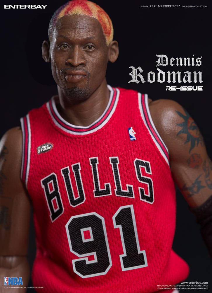 NBA Collection Real Masterpiece Actionfigur 1/6 Dennis Rodman Limited Retro Editon 33 cm Enterbay
