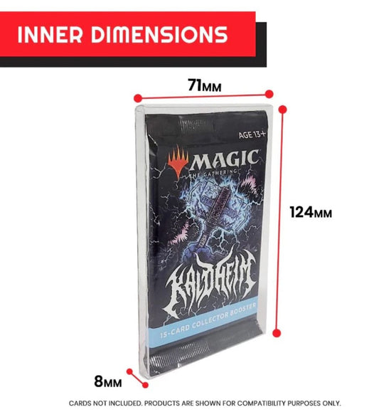 PET Protectors 10-Pack for Booster, Magic, Yu-Gi-Oh Cards Evoretro