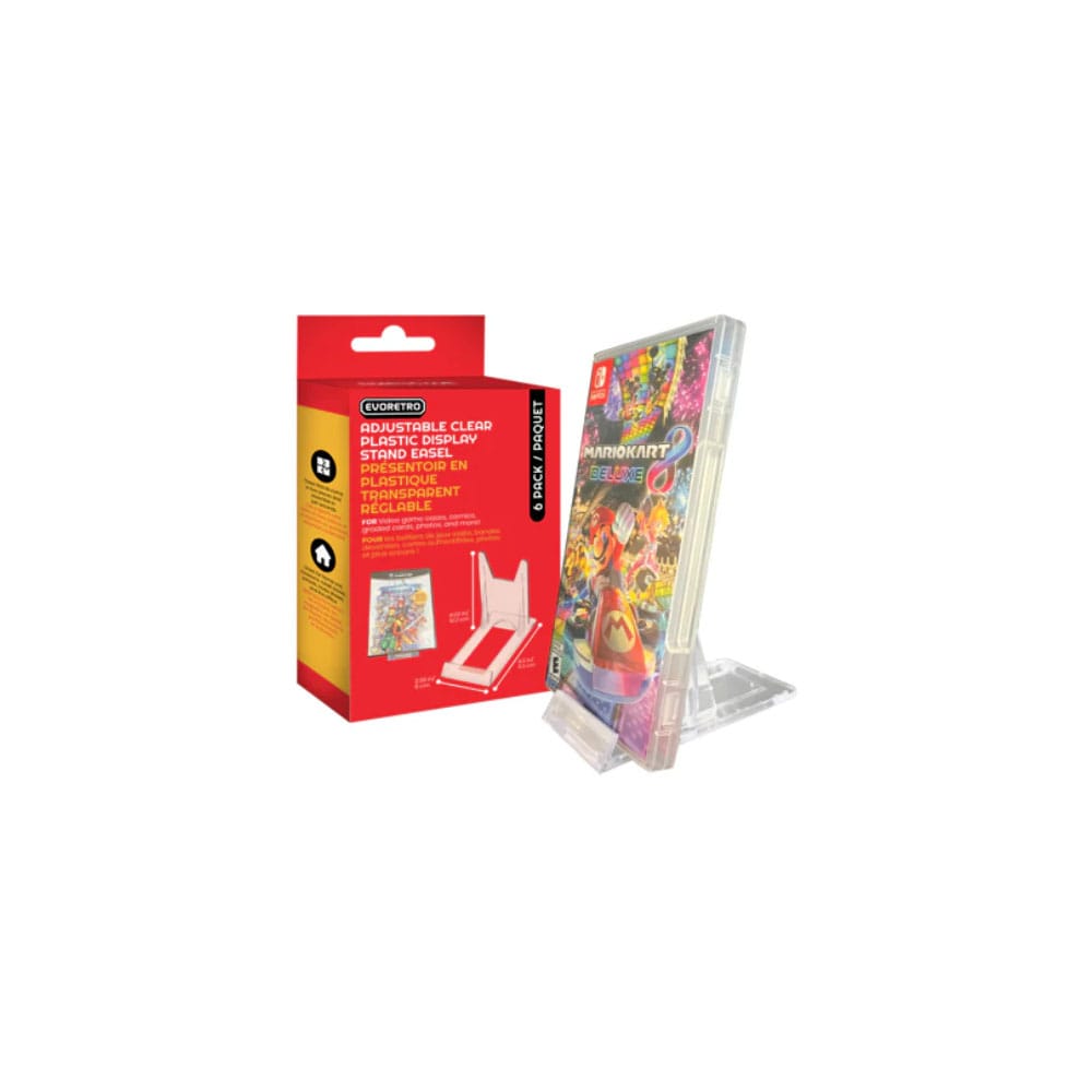Adjustable Easel Stand 6-Pack Compatible with Video Game Cases