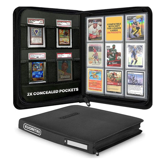 Evoretro Shield+ Topload Cards Binder 216 Cards Black