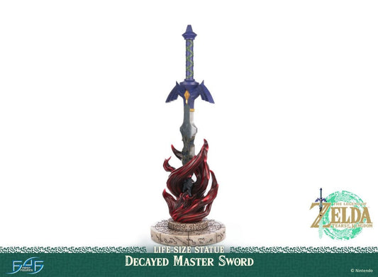 The Legend of Zelda: Tears of the Kingdom Life Size Statue 1/1 Decayed Master Sword 28 cm First 4 Figures