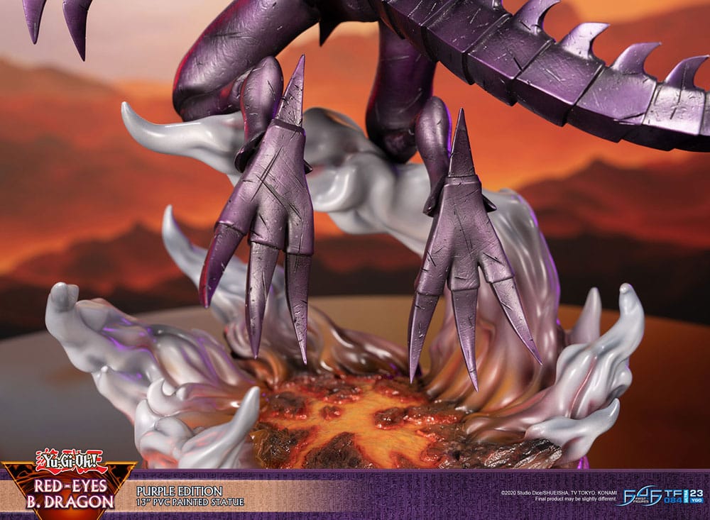 Yu-Gi-Oh! PVC Statue Red-Eyes B. Dragon Purple Colour 33 cm First 4 Figures