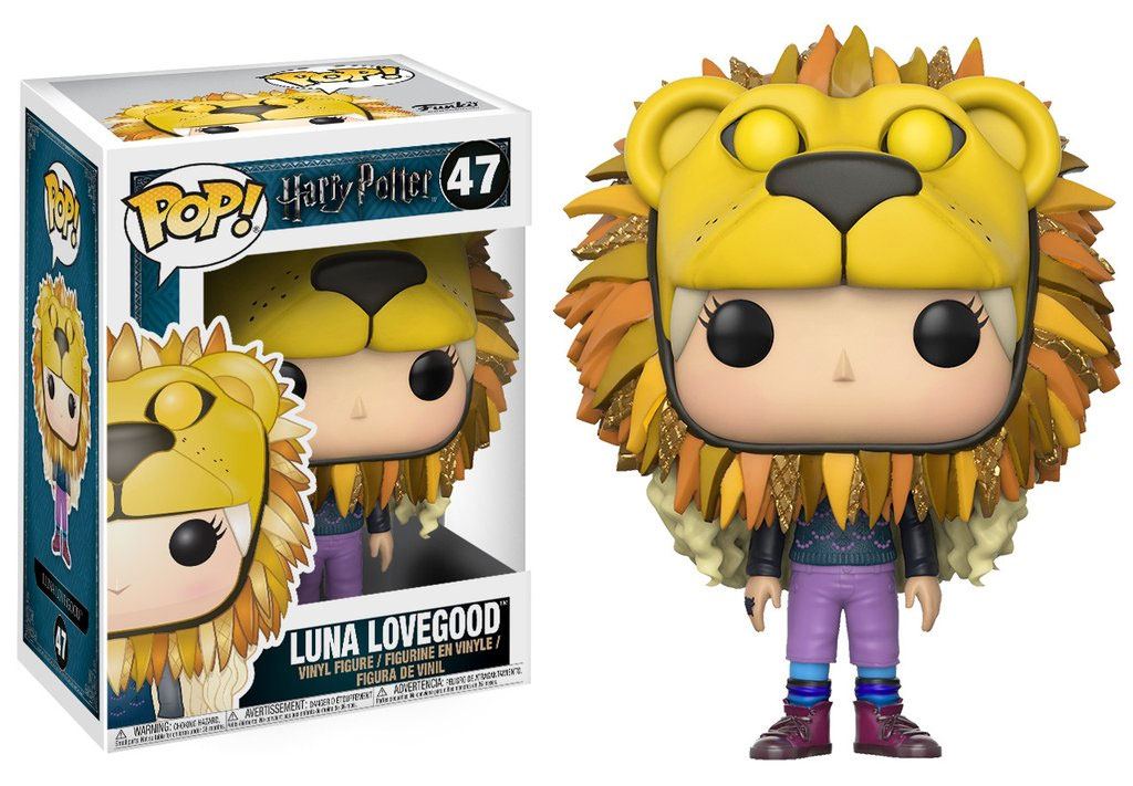 Harry Potter POP! Movies Vinyl Figure Luna Lovegood with Lion Head 9 cm Funko POP Funko