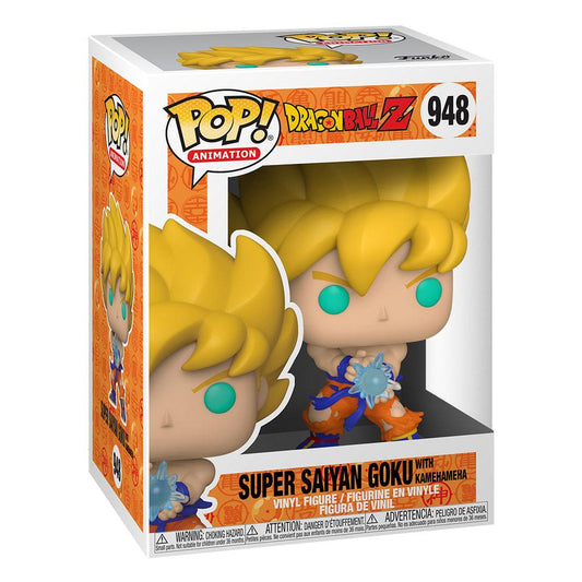 Dragon Ball Z POP! Animation Vinyl Figure SS Goku w/ Kamehameha Wave 9 cm Funko POP Funko