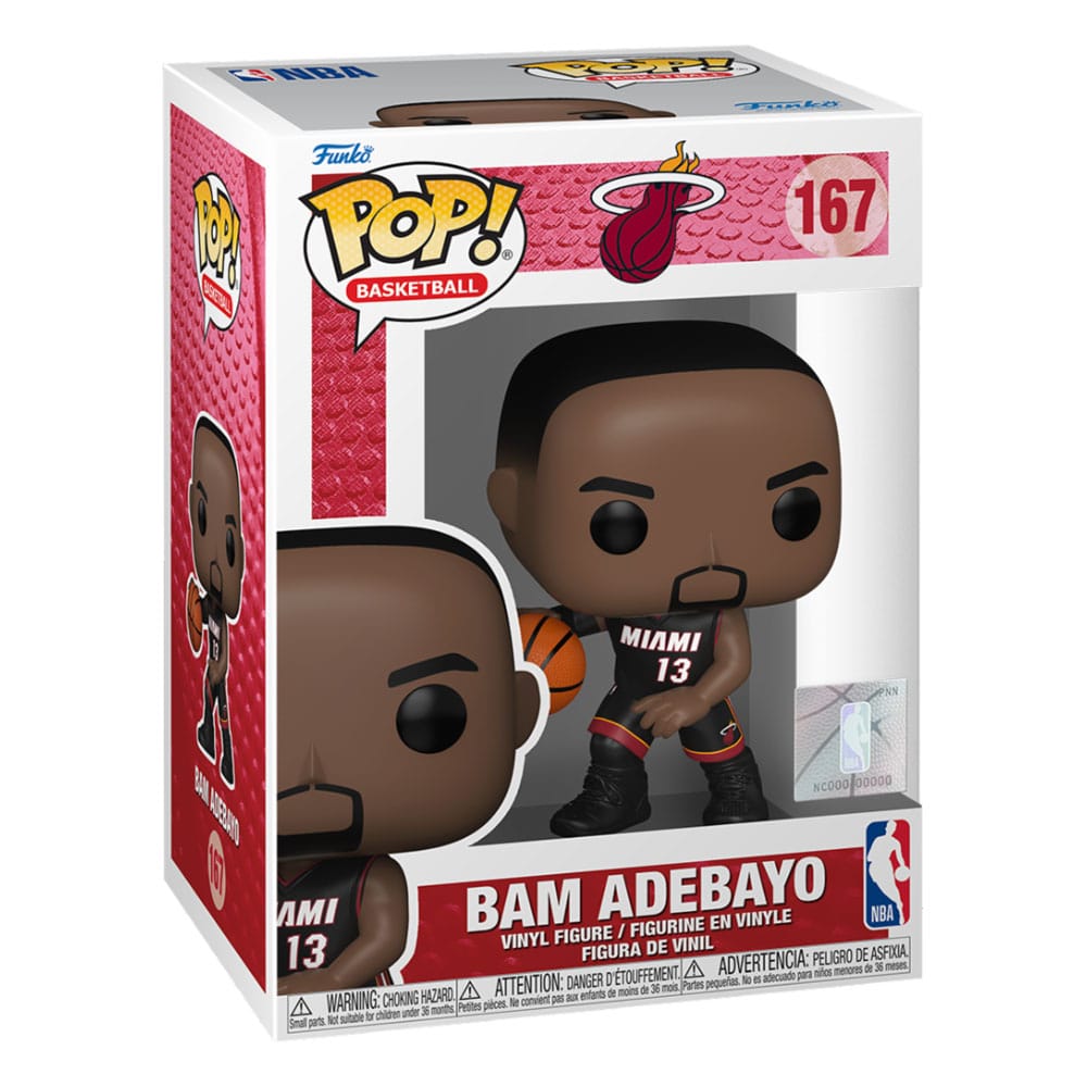 NBA Legends POP! Sports Vinyl Figure Heat- Bam Adebayo 9 cm
