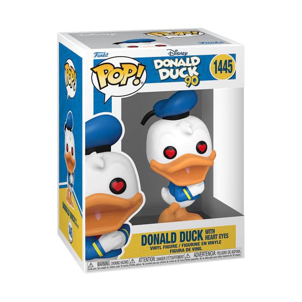 Disney DD 90th Anniversary POP! Disney Vinyl Figure Donald Duck(heart eyes) 9 cm Funko POP Funko