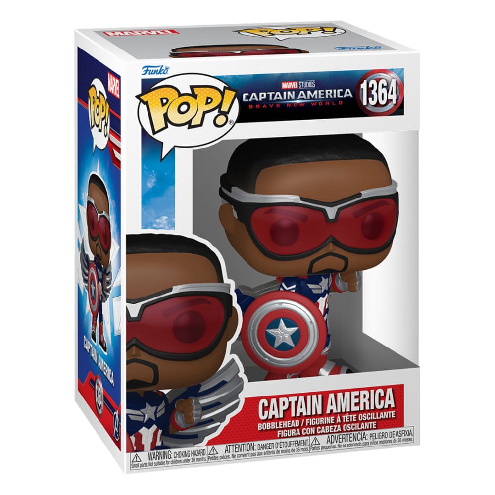 Captain America Brave New World POP! Movies Vinyl Figure Captain America 9 cm Funko