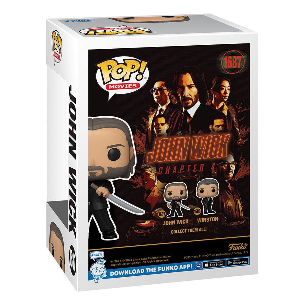 John Wick 4 POP! Movies Vinyl Figure John Wick 9 cm Funko POP
